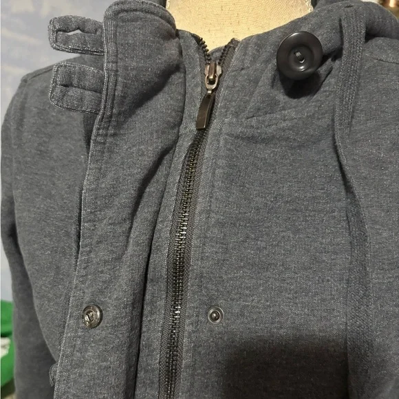 Roots Women's Charcoal Utility Jacket small #casual - Picture 5 of 10